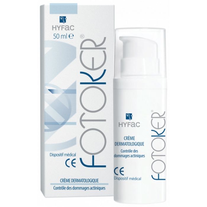 Crème dermatologique - HYFAC - FOTOKER - Protection solaire 50+ - Hypoallergénique - 50ml