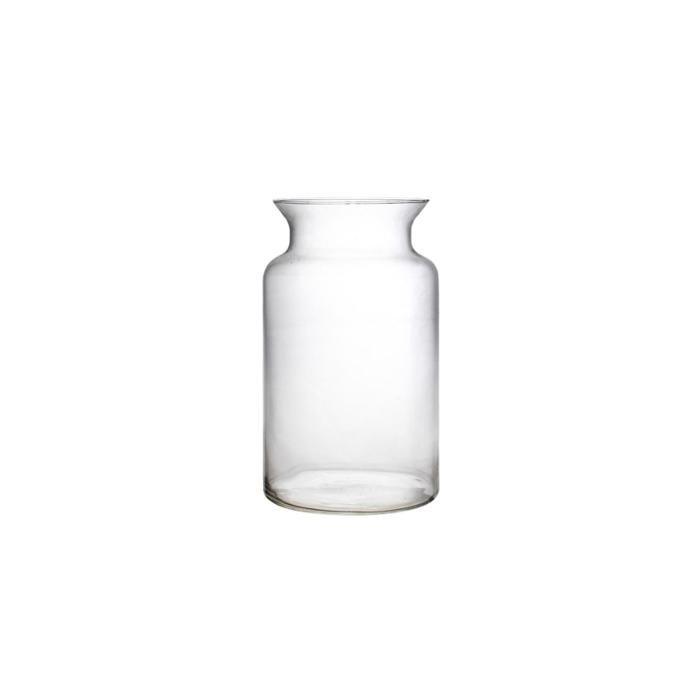 VASE CLASSIQUE TRANSPARANT EN VERRE 15x15x15 cm PF