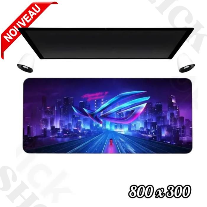 Tapis de souris XXL - Souris et Clavier - Imperméable - Antidérapant - Multicolore - 800x300mm