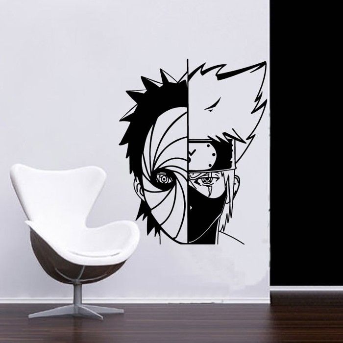 Naruto Kakashi Hitake and Obito Uchiha anime