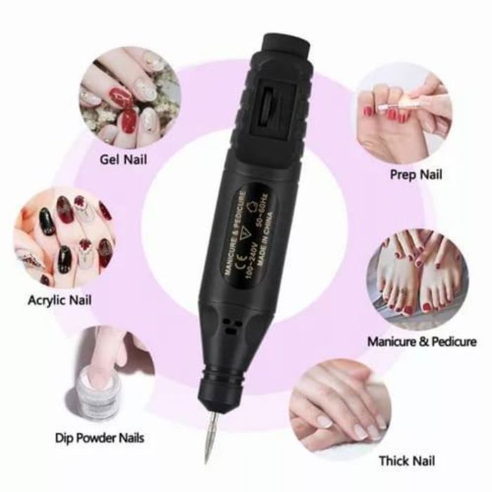 Set de perceuse à ongles - GENERIC - Électrique - Rechargeable 500 mAh - Portable - Multifonctionnel