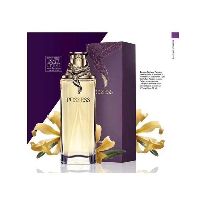 Eau de parfum Possess Oriflame pour femme, 50ml, parfum floral fruité et vanillé