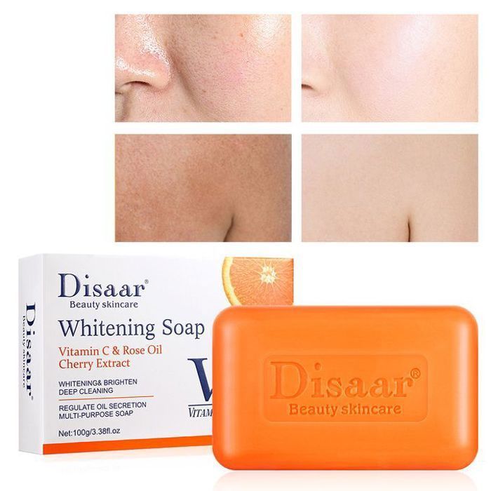 Savon blanchissant - Elements - Vitamine C - Huile de rose - Extrait de cerise - 100G