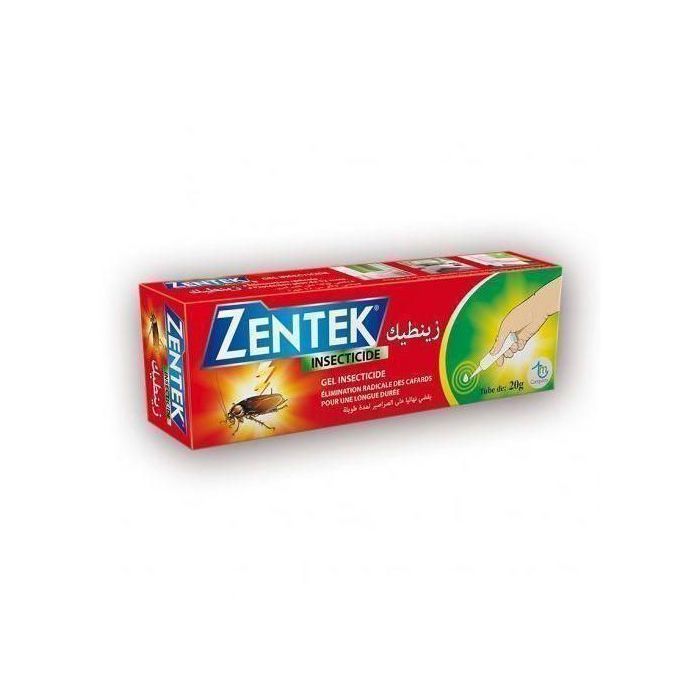 Gel insecticide - Zentek - 20g - Efficace contre les cafards - Sans risque pour les aliments - Multicolore