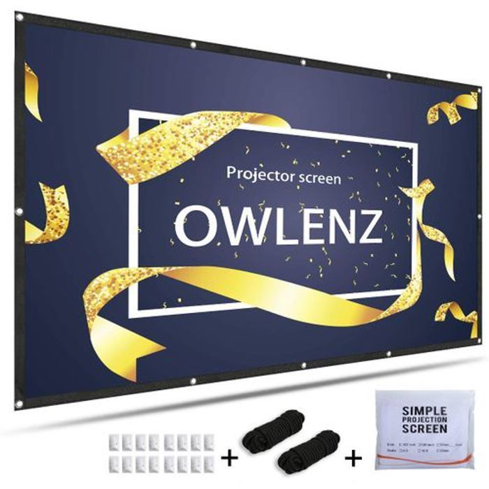 Owlenz E10 Écran de projection 150 pouces