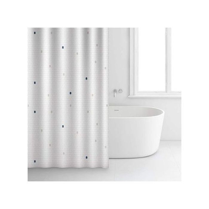 Rayen Rideau de Douche Imperméable,Tissu Polyester,Séchage Rapide - 180 x 200 cm-407