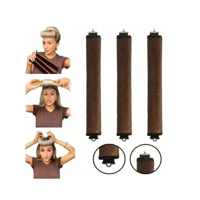Rouleaux à onduler - 3 pièces - Sans chaleur - Pour tous types de cheveux - Faciles à utiliser