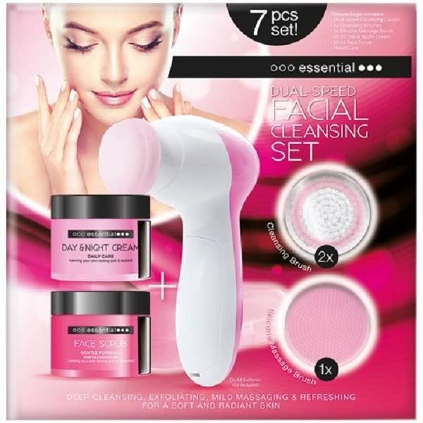 Kit nettoyant visage anti âge - Non spécifié - 50 ml exfoliant - 50 ml crème - Tous types de peau - Jour et Nuit