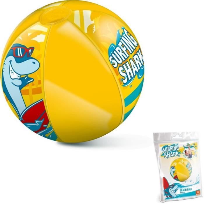 Ballon de plage - MONDO - Surfing Shark - Coloré - 50 cm - Pour enfants à partir de 3 ans