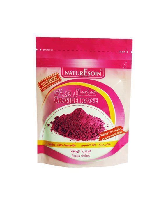 Nature soin argile Rose sachet 100G