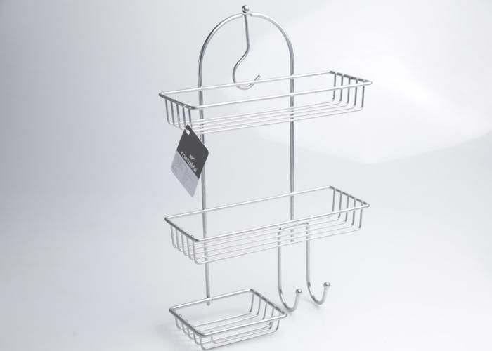Rangement de Douche à 3 Niveaux Chrome