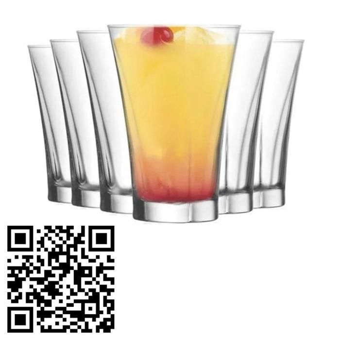Set de 6 Verres à Cocktail – Pour Jus de Fruits et Eau