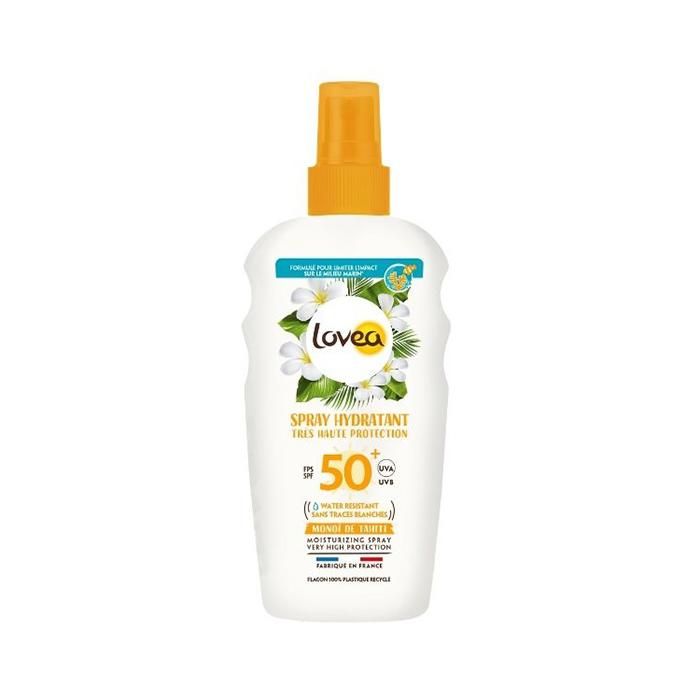 Lovea Solaire Spray Hydratant Monoï de Tahiti SPF50+ 150ml