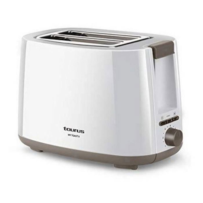 Grille-pain TAURUS My Toast II - Blanc - 2 emplacements - 750W - Fonction dégivrage
