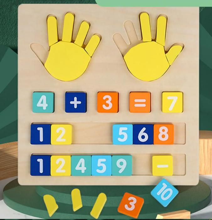 JEU D’APPRENTISSAGE DE MATHÉMATIQUES EN BOIS MONTESSORI