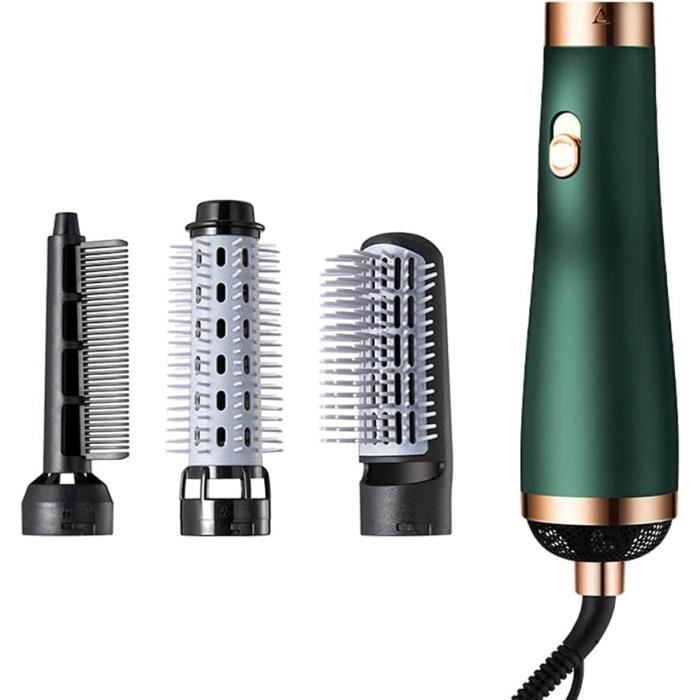 Brosse Soufflante 3 en 1 Brosse Sèche-Cheveux & Volumateur, Brosse à Air Chaud Négatif Ion Multifonctionnel, rapide, A76
