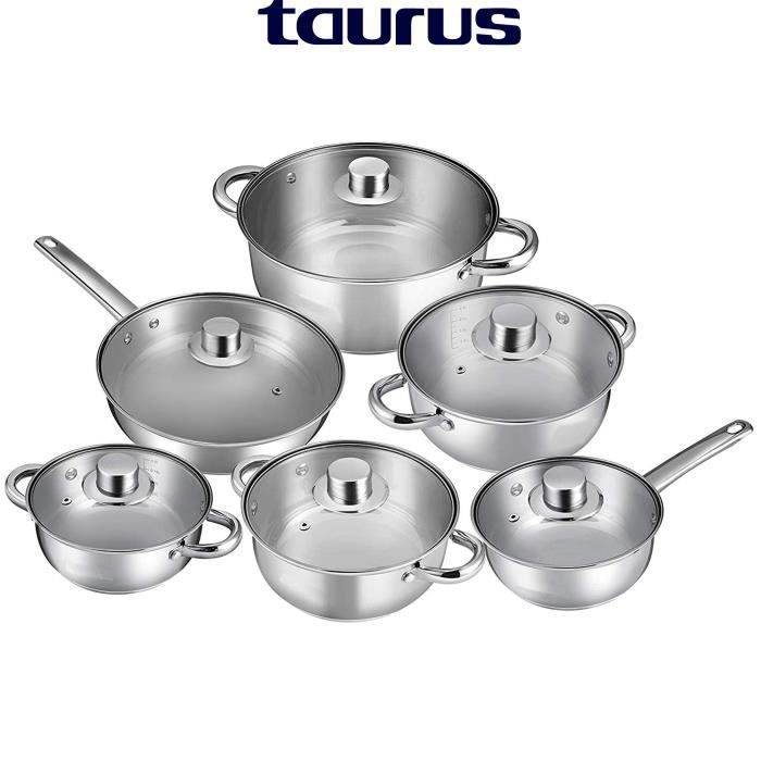 Batterie Cuisine Malaga 12ps Inox New