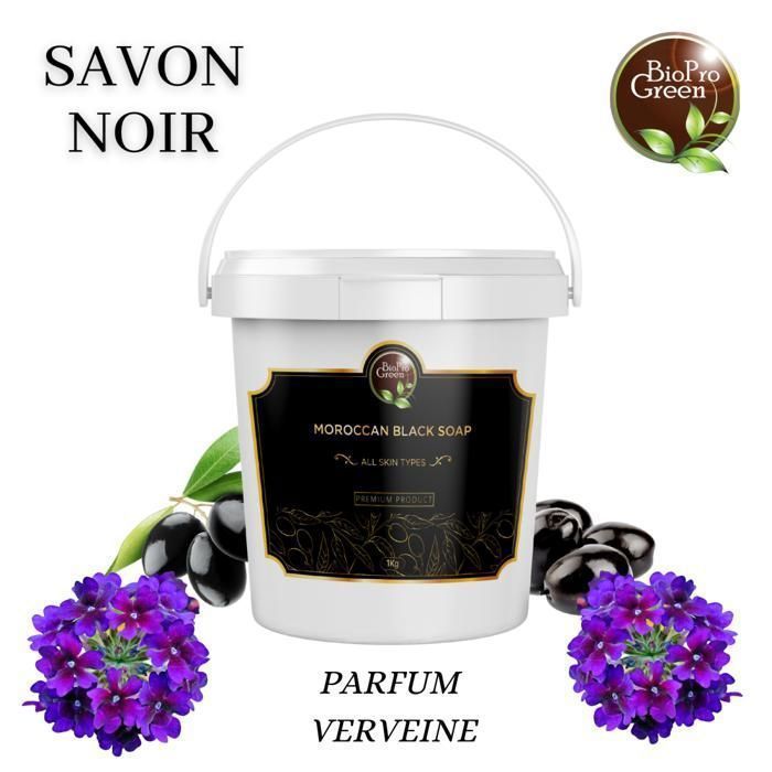 Savon Noir - BIOPROGREEN - Sbone béldi - 1Kg - Parfumé à la Verveine - Sans alcool