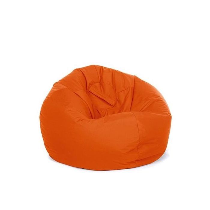 Pouf Bean Bag Impermeable ronde - Orange
