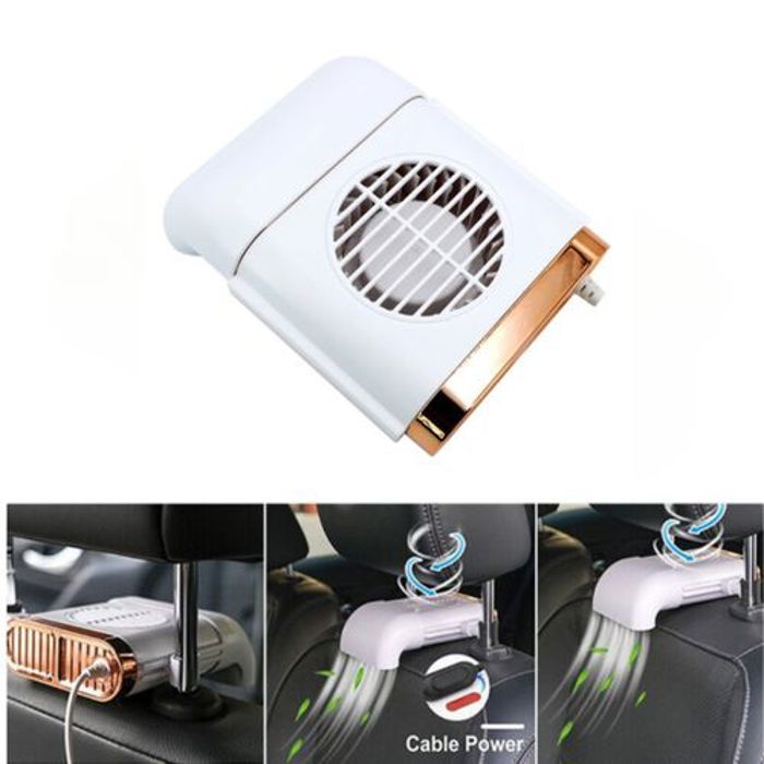 ventilateur de dossier de siège de voiture ,USB,3 vitesses réglables