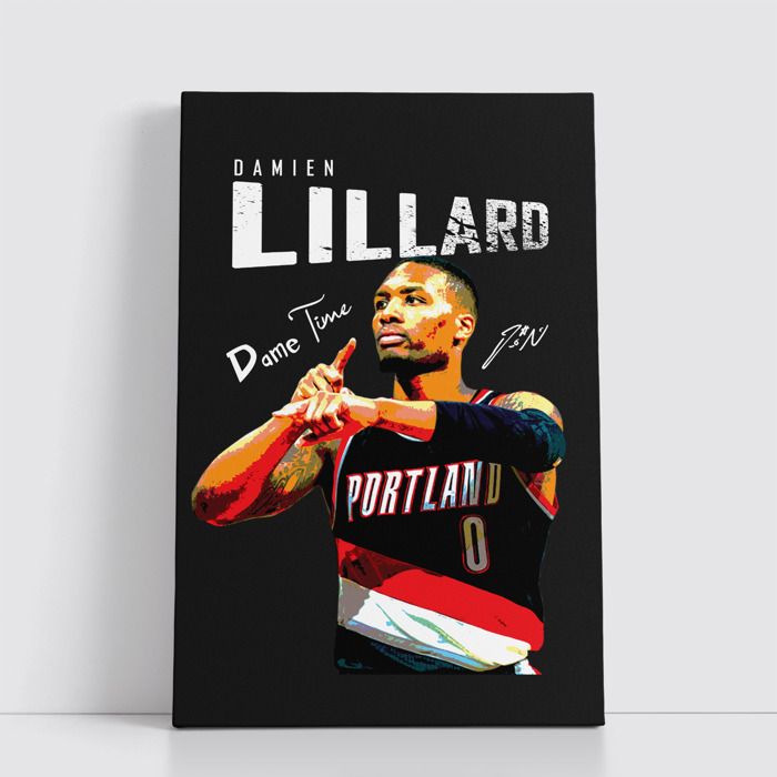 Tableau NBA sur Toile – Affiche Murale 25x40 cm avec Équipes et Joueurs Légendaires du Basket 156