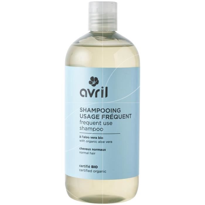 Avril Shampooing usage fréquent à l'aloe vera 500ml certifié bio