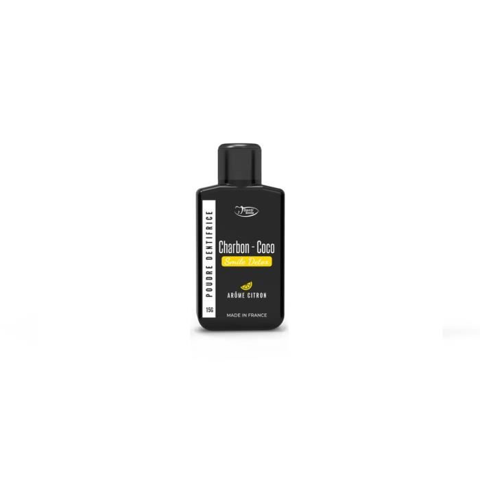 Denti Smile Charbon Coco Poudre Dentifrice Citron 15g