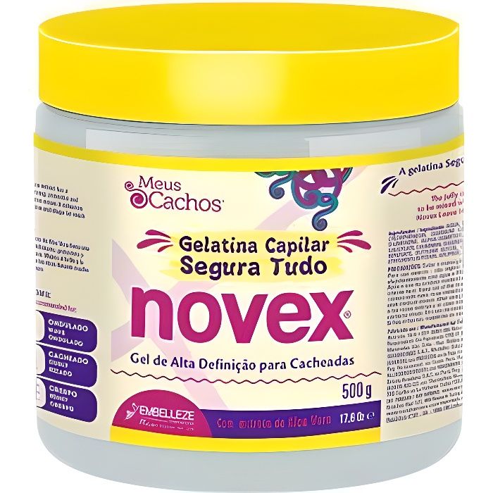 Gel définisseur de boucles - NOVEX - Super fixateur - 500g - Longue durée - My Curls