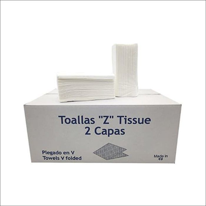 Pack de Papier enchevêtré ZIG ZAG,Pâte Vierge 100% Extra blanc , 2plis