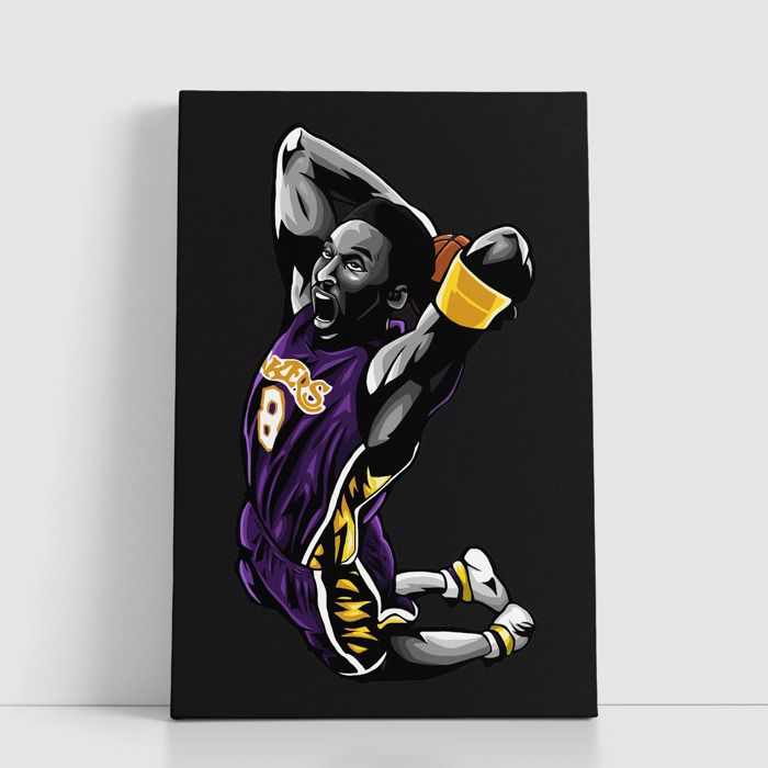 Tableau NBA sur Toile – Affiche Murale 25x40 cm avec Équipes et Joueurs Légendaires du Basket 312
