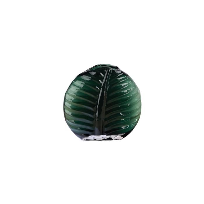 Vase en verre - VRIDIS - 15x6x28 cm - Design moderne - Objet décoratif - Mixte