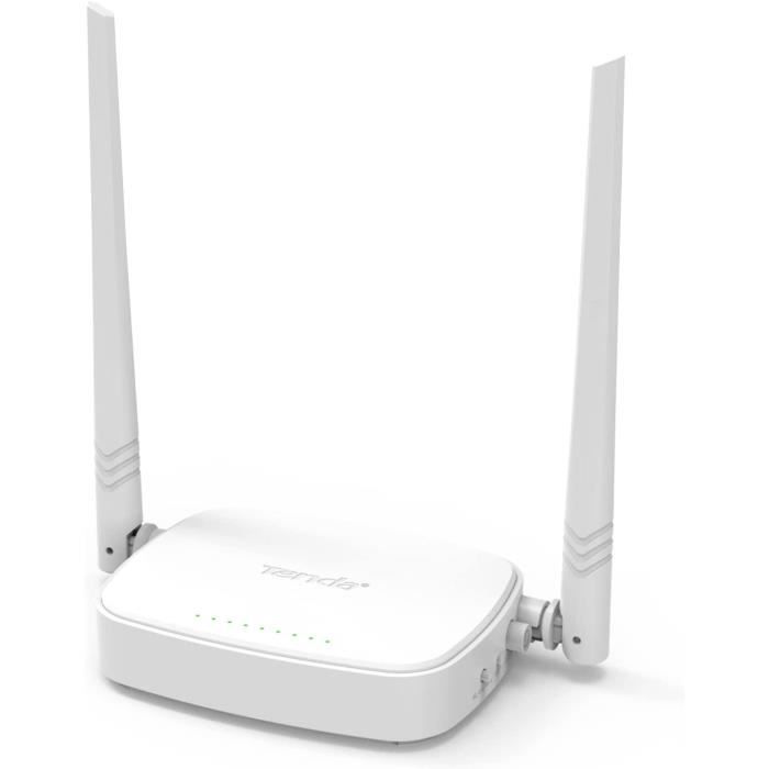 MODEM ROUTEUR WIFI TENDA Sans fil N300 Mbps,blanc, ADSL2+, D301V4N300