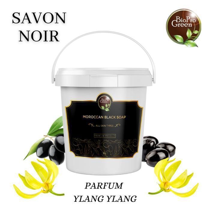 Savon Noir - BIOPROGREEN - Sbone béldi - 1Kg - Parfumé Ylang Ylang - Sans alcool