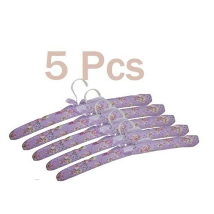 Offfre 5 pcs Cintres en Satin multicolore pour tissu Cintres pour placard