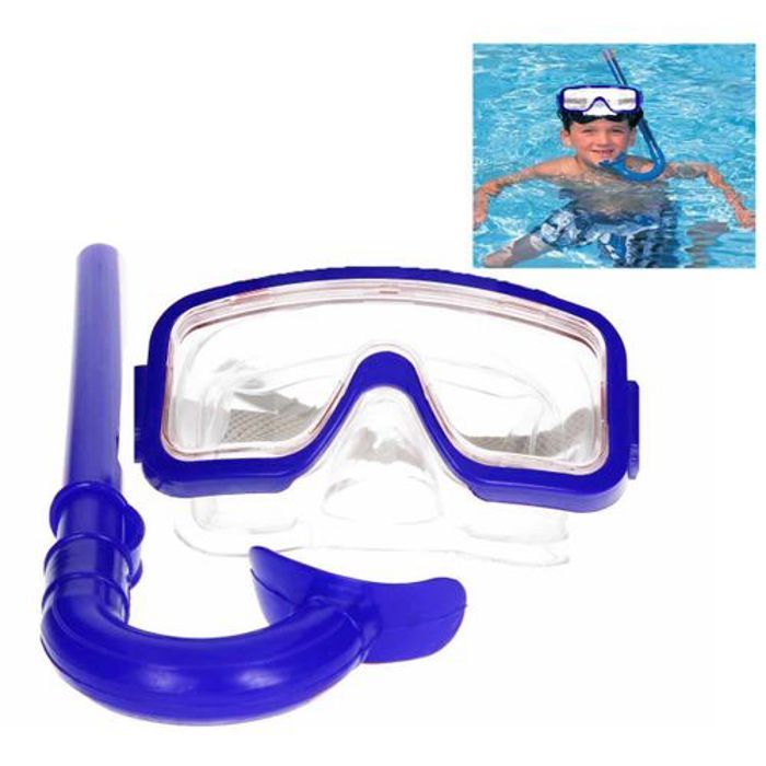 Lunette de plongée et natation avec large champ de vision + Tube de respiration