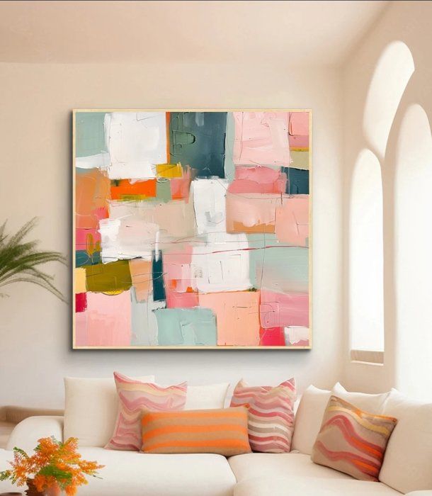 Tableau mural décoratif moderne artistique figuratif abstrait chic toile 60cmx90cm