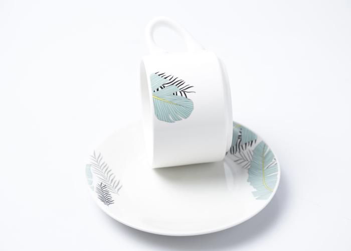 12PCS TASSE 220ML + SOUS TASSE EN PORCELAINE