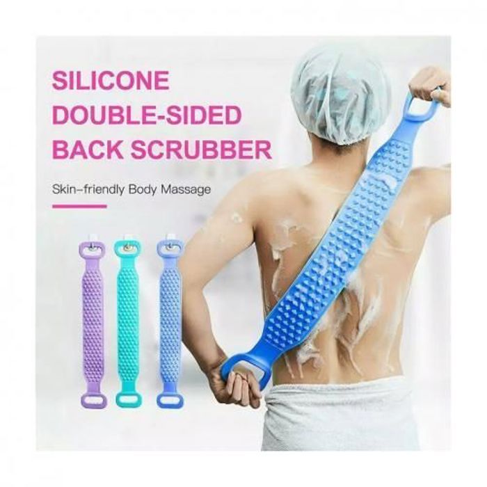 Brosse Double face en Silicone - Épurateur de dos - Douce et intensive - 5 couleurs disponibles - Pour adultes