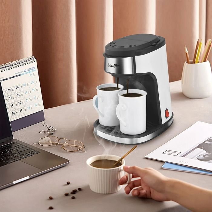 Cafetière Duo - GENERIC - 2 tasses - 0,3 L - Multicolore - Accessoires de cuisine