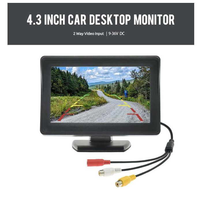 Écran de moniteur de voiture HD 4,3 pouces