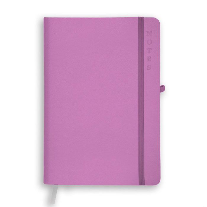 NOTEBOOK A5 AUGUST LINED - Mauve clair