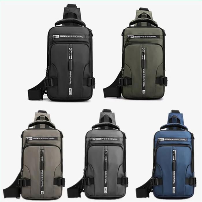 Sac à dos de randonnée usb à bandoulière (Couleur aléatoire)