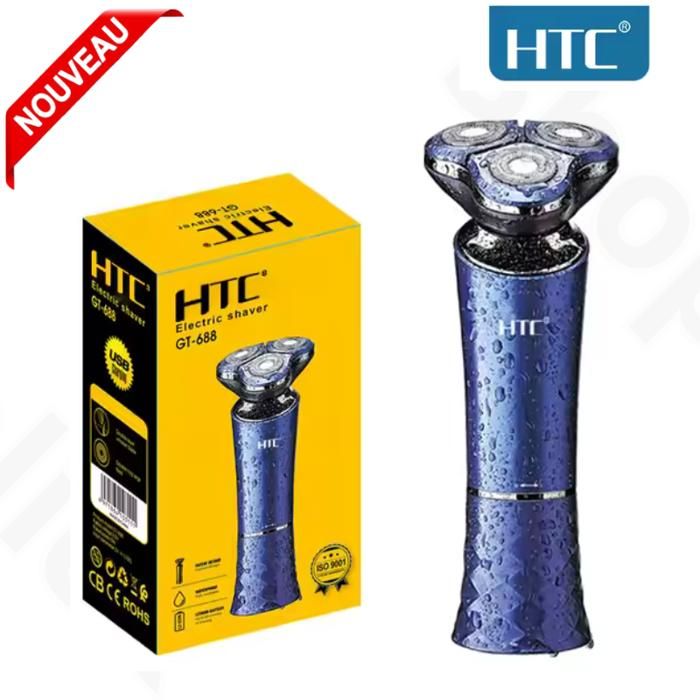 Htc Rasoir électrique pr visage 3D Tendeuse sans fil Rechargeable GT-688