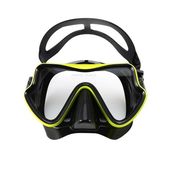 Masque de plongée sous-marine en silicone, équipement professionnel de marque.