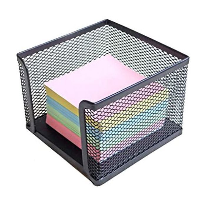 CUBE BLOC NOTE   METAL NOIR
