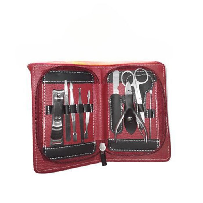 Ensemble de coupe-ongles de haute qualité, kit de manucure 9 pièces avec boîte