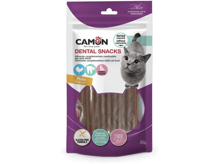 Bâtonnets de poulet - Camon - 60 g - Riches en protéines - Faibles en matières grasses - Sans additifs