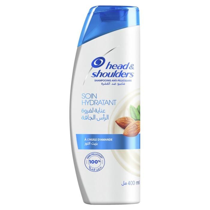 Head & Shoulders Shampoing Antipelliculaire Soin Hydratant à l'Huile d'Amande - 400ml
