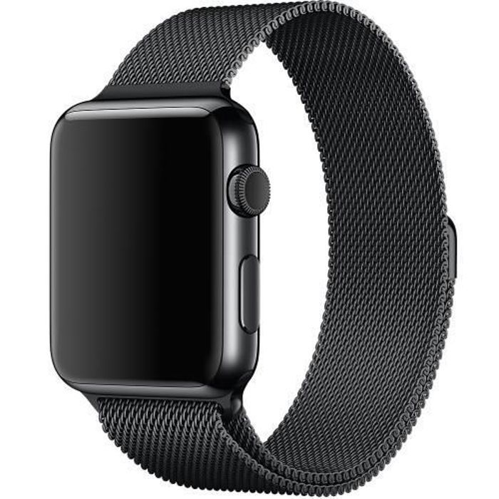 Bracelet - LUXE - Apple Watch - Acier inoxydable - Boucle milanaise - 42mm