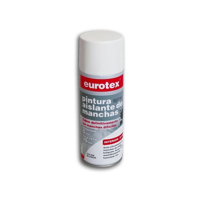 Peinture en spray - EUROTEX - Anti-taches - 400ml - Blanc - Mat - Intérieur
